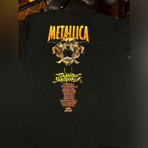 Vtg 2000 Metallica T-Shirt Pushead Summer Sanitarium Tour Large RARE sizd xl - Picture 4 of 5